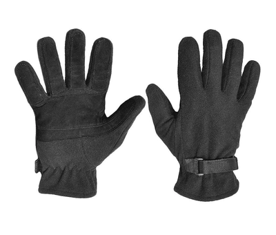 Перчатки Texar флисовые с мембраной Black Size M Тактические