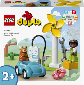 Конструктор LEGO DUPLO Town Ветровая турбина и электромобиль 16 деталей (10985)