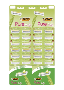 Набір бритв без змінних картриджів BIC Pure 3 Lady 24 шт (3086126727417)
