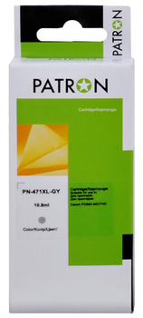 Картридж Patron совместимый с Canon CLI-471 XL (0350C001) 290 стр. Gray (PN-471XL-GY)