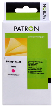 Картридж Patron совместимый с HP 951XL (CN047AE/CN051AE) 1500 стр, Magenta (PN-951XL-M)