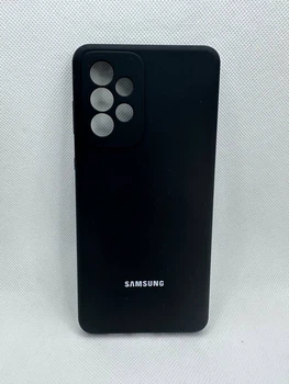 Чехол Silicone Cover Full для Samsung Galaxy A73 Черный