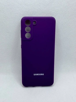 Чехол Silicone Cover Full для Samsung Galaxy S21 Фиолетовый Баклажан