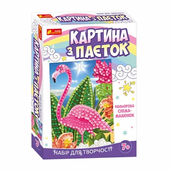 Картина из пайеток Фламинго Ранок 15100434У