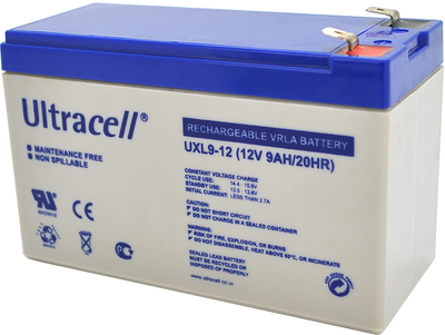 Акумуляторна батарея Ultracell UXL9-12 AGM 12V 9 Ah White (YT29378)