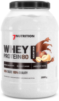 Białko 7Nutrition Whey Protein 80 2000 g Nut (5903111089061)