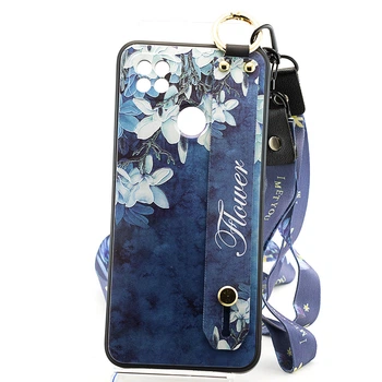 Чохол Lanyard для Xiaomi Redmi 10A бампер з ремінцем Navy