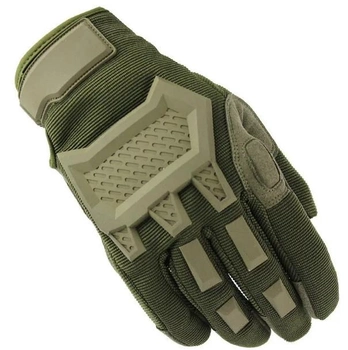 Перчатки полнопалые с защитой на липучке FQ16SDF0207 Оливковый XL (Kali)