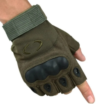 Безпальні рукавички похідні армійські мисливські захисні Оливковий L (Kali)