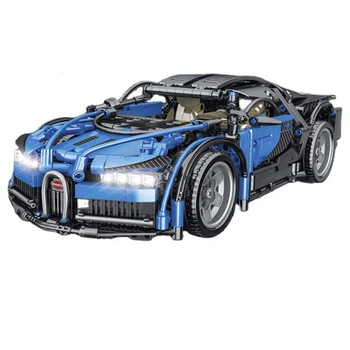Машинка конструктор Bugatti Chiron 1:14 Синій (1012-259-03)