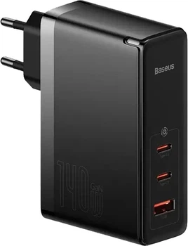 Зарядний пристрій Baseus GaN5 Pro Fast Charger 2C+U 140W EU Black