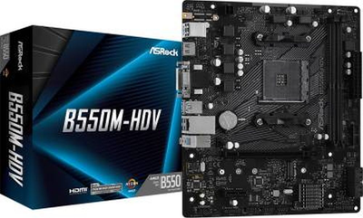 Материнская плата AM4 (B550) ASRock B550M-HDV