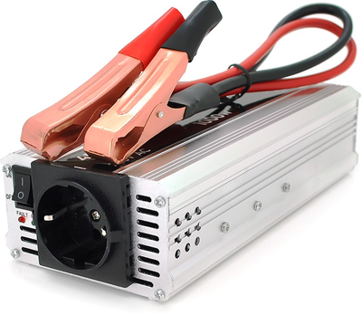 Инвертор напряжения Powermaster 24V/220V, 1000W с модифицированной синусоидой, 1 Shuko, клеммы (YT29429)