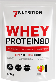 Białko 7Nutrition Whey Protein 80 500 g Strawberry-Banana (5907222544723)