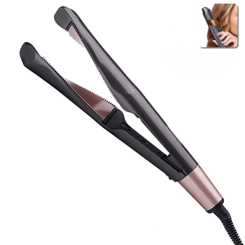 Спиральный выпрямитель плойка утюжок для волос Curl & Straight 2в1 для завивки и выпрямления волос