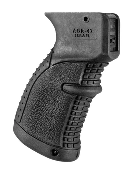 Пістолетна рукоятка FAB Defense AGR-47 гумова для АК-47/74 (полімер) чорна
