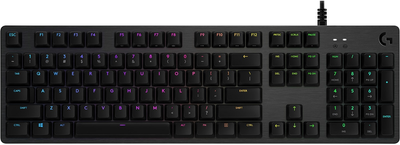 Клавіатура дротова Logitech G512 Carbon Lightsync RGB Mechanical USB Black (920-008946)