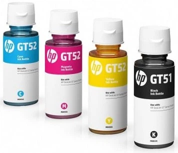 Комплект чернил HP GT51-GT52 GT5810/GT5820 (B/C/M/Y) Оригинальные (003322)