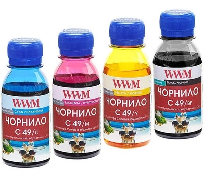Комплект чернил WWM для Canon G Series (BP/C/M/Y) 4x100ml (C49SET4-2)