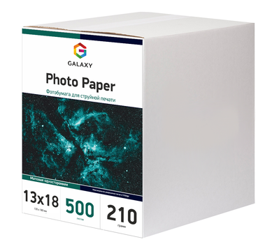 Фотопапір Galaxy 13х18 (500л) 210г/м2 Матова (GAL-5RMC210-500)