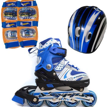 Роликовые коньки Ролики детские Набор Happy Combo Disney Rider ( + защита + шлем ) 29-33, Синий (2T3007E)