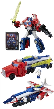 Трансформеры Вояжер Оптимус Прайм с прицепом Transformers Generations Titans Return Voyager Class Optimus Prime Hasbro