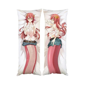 Подушка дакимакура Мия Ламия Monster Musume декоративная ростовая подушка для обнимания 30*60