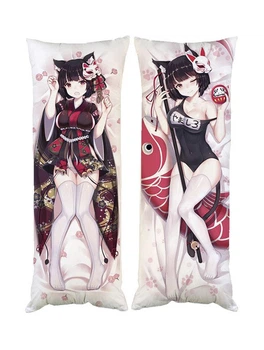 Подушка дакимакура Неко Azur Lane Кошачий рай декоративная ростовая подушка для обнимания 50*150
