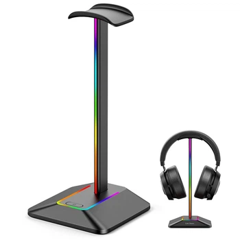 Подставка для наушников PowerMe Headset Stand RGB LED c USB хабом (PWM-HSZ8)