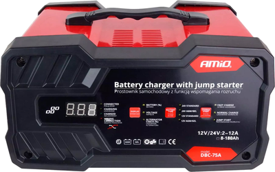 Пуско-зарядний пристрій Amio DBC-75A 12A 12V/24V (02400)