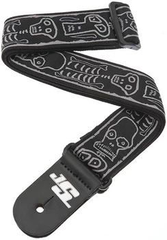 Гитарный ремень D'Addario JOE SATRANI WOVEN GUITAR STRAP (Skull N Bones)