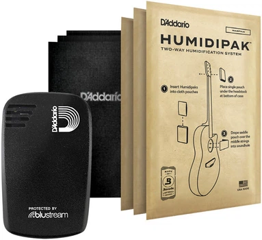 Система увлажнения и мониторинга состояния инструмента D'Addario PW-HPHT-01 HUMIDIKIT Humidipak / Humiditrak bundle