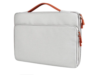 Чехол сумка для Макбука Macbook Pro Air M1 М2 М3 М4 М5 Ноутбука Asus| HP | Dell | Lenovo | Acer 13.3"/13.6"/14" Светло-серый