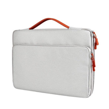 Чехол сумка для Макбука Macbook Pro Air M1 М2 М3 М4 М5 Ноутбука Asus| HP | Dell | Lenovo | Acer 15" / 16" Светло-серый