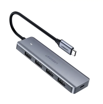 USB-хаб Ugreen CM219 4-in-1 USB Type-С to 4xUSB 3.0 HUB Space Gray