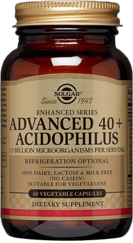 Suplement diety Solgar Advanced 40+ Acidophilus 60 kapsułek (0033984000278)