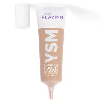 Тональний крем Inglot playinn YSM smoothing face foundation матовий №39 30мл світлий персиковий бежевий