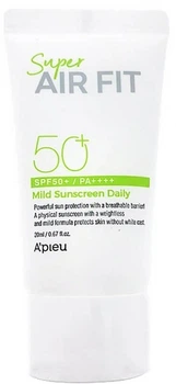 Сонцезахисний крем A'Pieu Super Air Fit Mild Sunscreen Daily SPF50+ PA++++ 50 мл