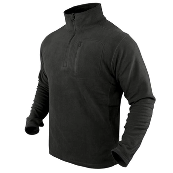 Флисовый пуловер Condor 1/4 Zip Fleece Pullover 607 XX-Large, Чорний