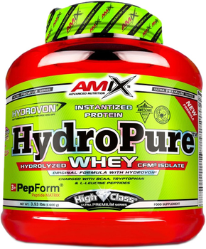 Protein Amix Hydro Pure Whey CFM 1600 g Truskawka (8594159539129)