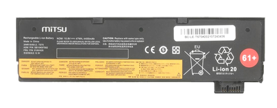 Акумулятор Mitsu для ноутбуків Lenovo ThinkPad A475 (BC/LE-T570) 11.1V 4400mAh (5BM348)