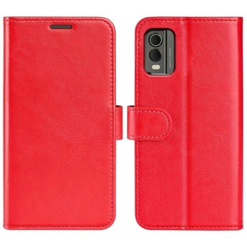 Классический чехол-книжка Deexe Wallet Style для Nokia C32 - Red