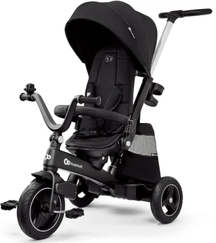 Детский 3-колесный велосипед 5 в 1 Kinderkraft EasyTwist Black, 5902533920631