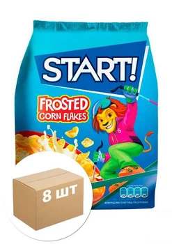 Хлопья кукурузные (глазурированные) ТМ "Start" 700г упаковка 8шт (90017)