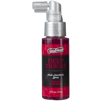 Спрей для орального сексу Глибока ковтка Doc Johnson GoodHead Deep Throat Spray – Wild Cherry Вишня (59 мл)
