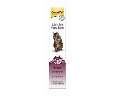 Паста GimCat Malt-Soft Extra для выведения шерсти из желудка кошек 20г