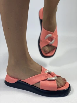 Жіночі шльопанці Evromoda 40 Червоний 3023