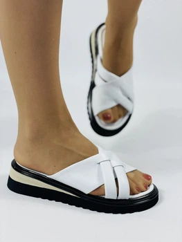 Женские шлепанцы Evromoda 36 Белый 3028