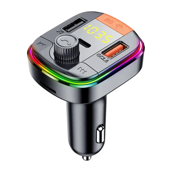 Автомобильный FM ФМ модулятор Terra T832, Bluetooth 5.0, трансмиттер, вольтметр, USB зарядка QC 3.0 PD 18W