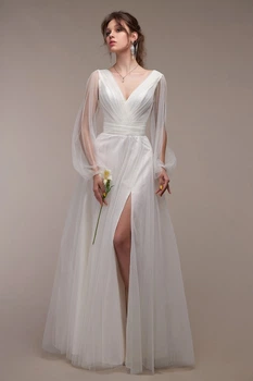 Вечернее белое платье большого размера FashionYouWant S/M белый 43425433